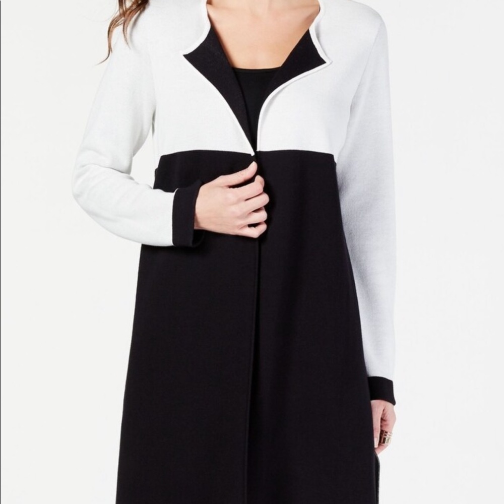 Alfani Color Block Long Sleeve Open Cardigan - image 8